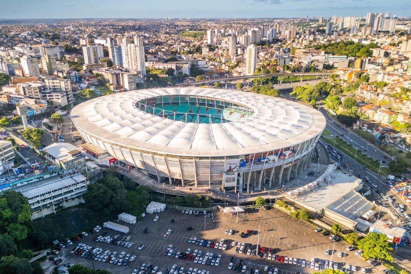 Arena Fonte Nova em Salvador, sede da Copa do Mundo Feminina FIFA 2027