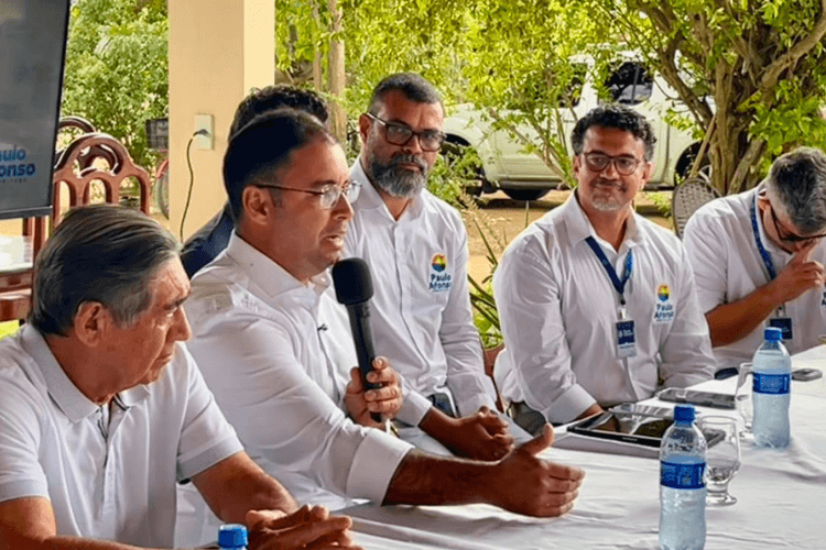 Coletiva de imprensa do programa Avança Paulo Afonso com secretários e vereadores em Paulo Afonso