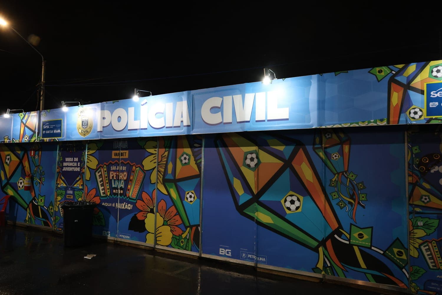 Posto da Polícia Civil no Pátio Ana das Carrancas durante o São João de Petrolina 2025