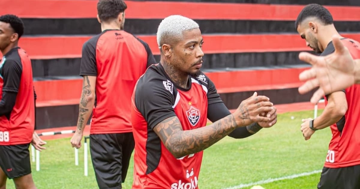 Jogadores do Vitória em treino no CT Manoel Pontes Tanajura