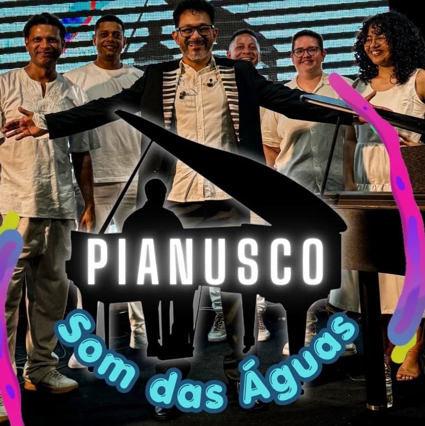 Pianista se apresenta em espetáculo Pianusco Som das Águas ao ar livre