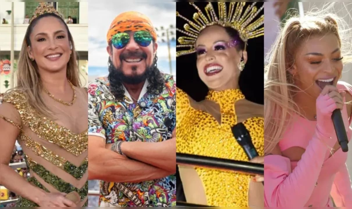 Claudia Leitte, Bell Marques, Carla Cristina e Pabllo Vittar. Fotos: Divulgação