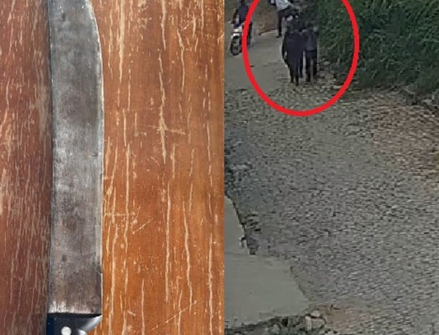 Agentes da Guarda Municipal de Mata Grande durante contenção de homem em surto psicótico