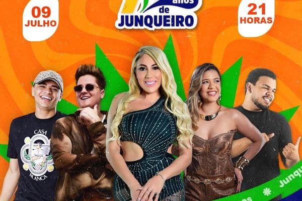 Praça Multieventos de Junqueiro decorada para as comemorações do aniversário do município