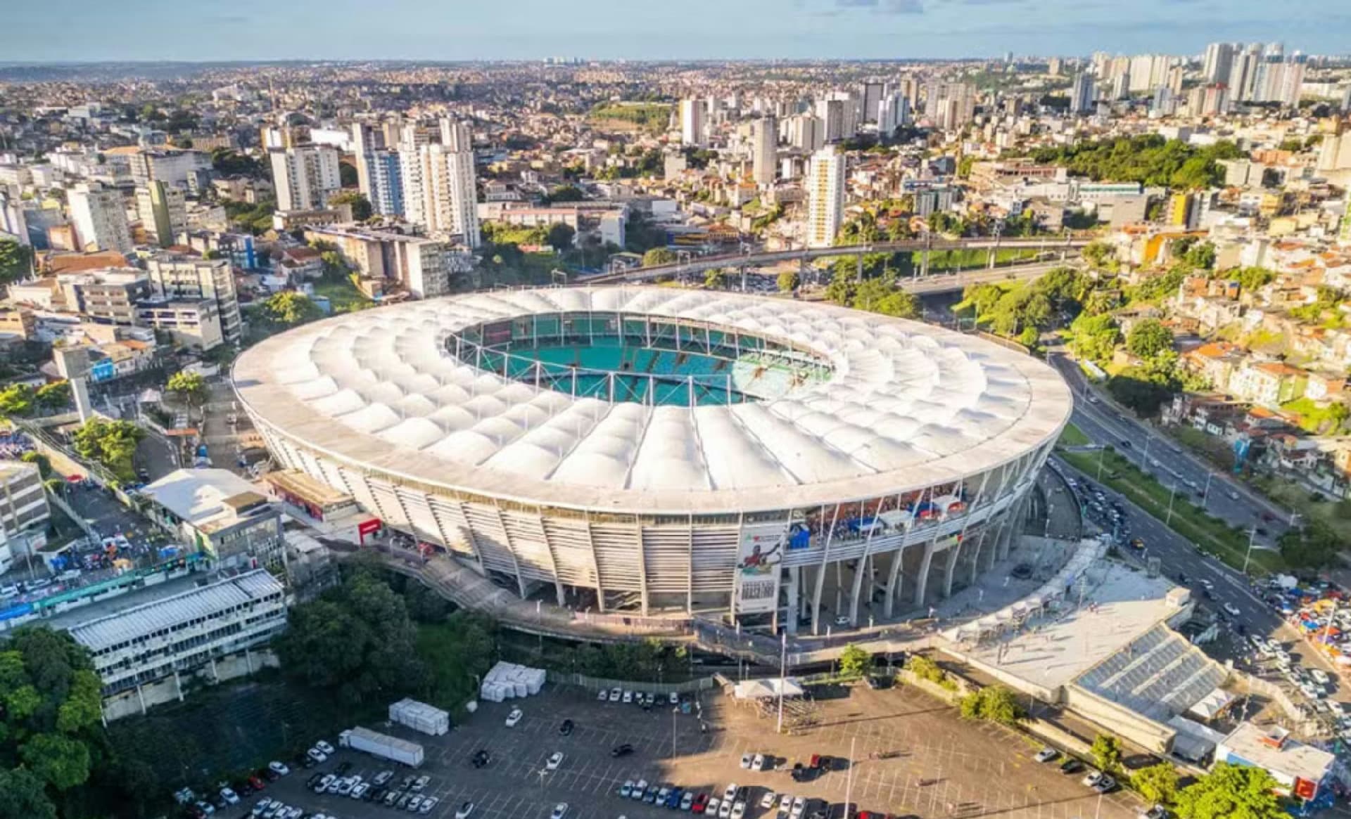 Arena Fonte Nova, em Salvador, palco de jogos da Copa do Mundo Feminina 2027