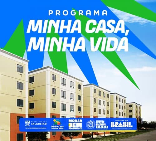 Obras do Residencial Salgueiro às margens da BR-116 em Salgueiro, Pernambuco