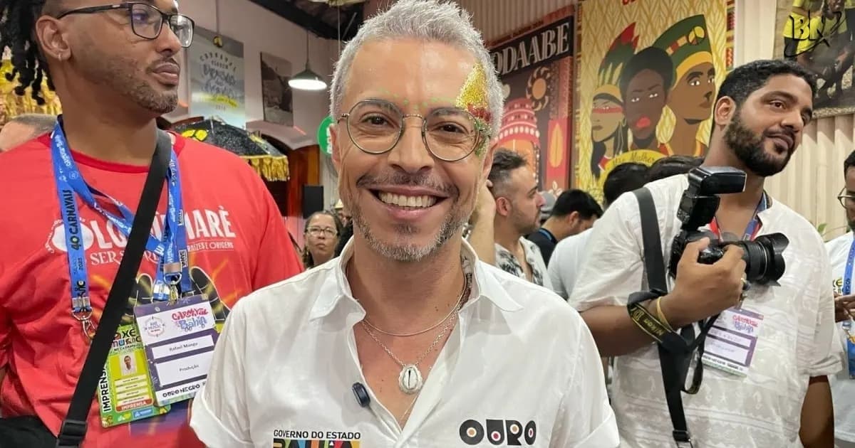 Secretário de Cultura da Bahia Bruno Monteiro durante evento do governo estadual