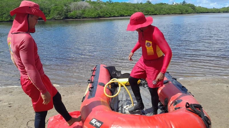 Rio no povoado Miranguinha, zona rural de Estância (SE), onde homem de 36 anos morreu afogado