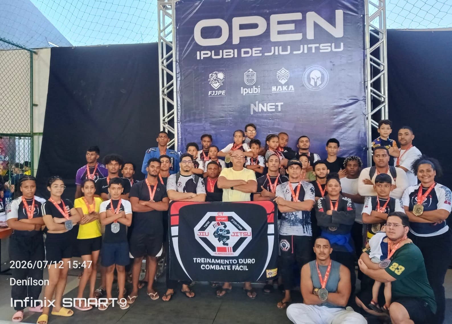 Atletas da CT Sport Fighter com medalhas conquistadas no IV Open Ipubi de Jiu-Jítsu 2026