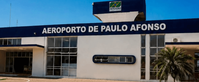 Aeroporto de Paulo Afonso durante visita técnica do governo federal