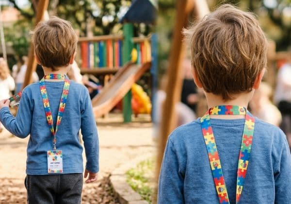 Criança com autismo durante sessão de terapia multidisciplinar