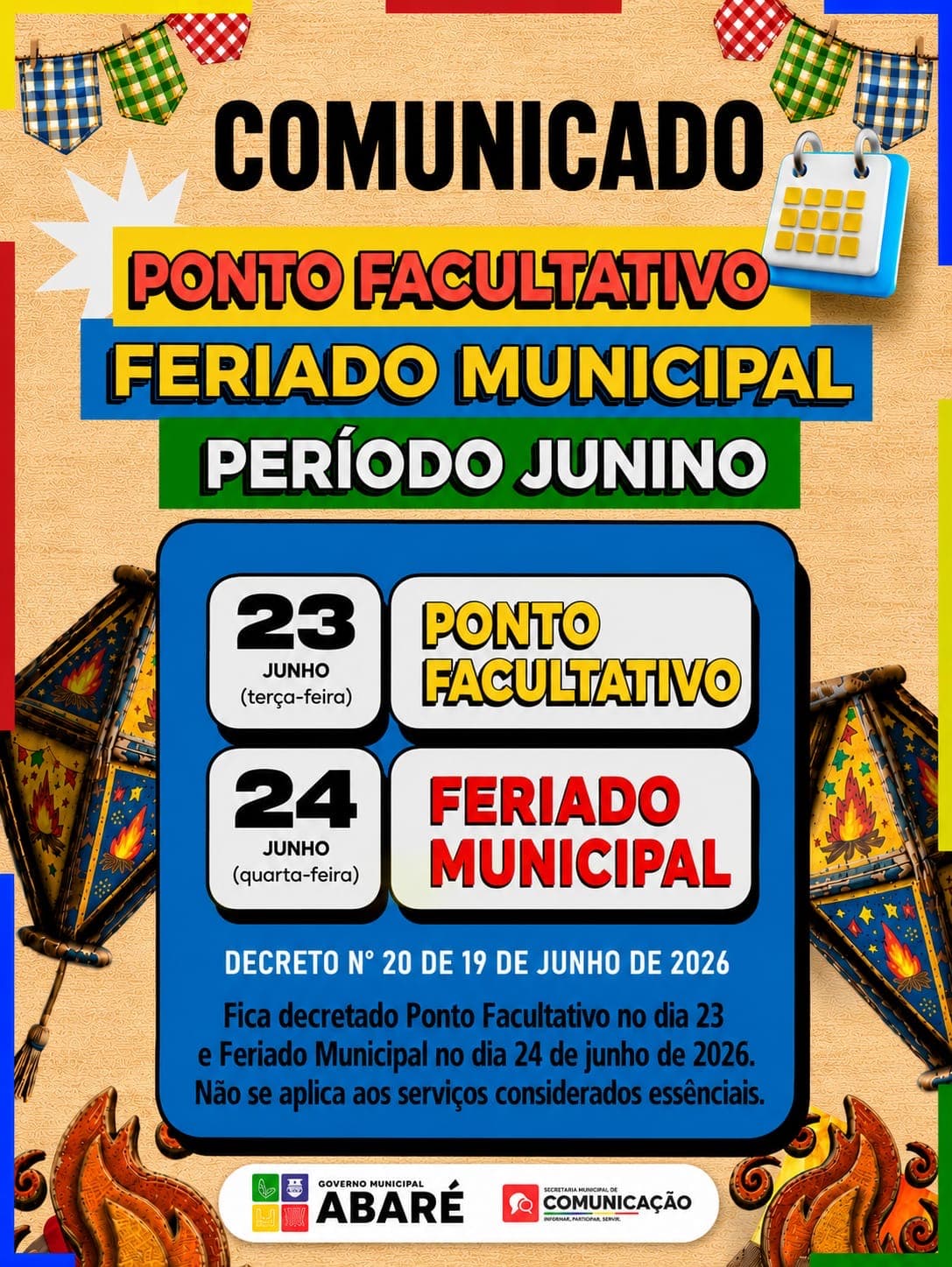 Bandeirolas coloridas decoram rua durante festa junina na Bahia