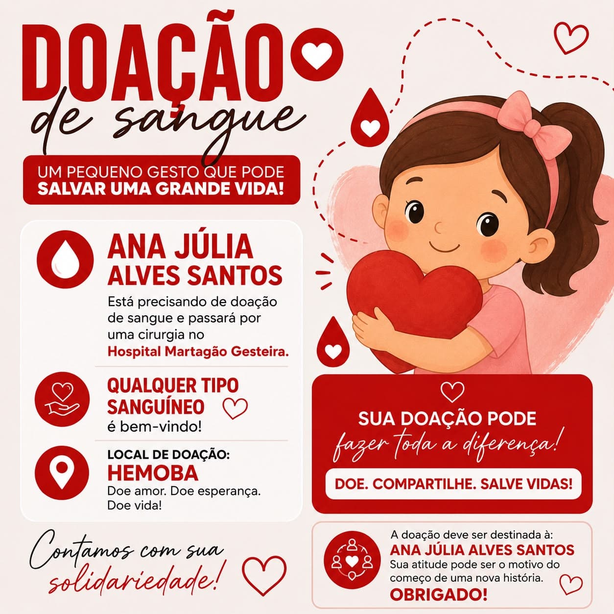 Doação de sangue em unidade do Hemoba