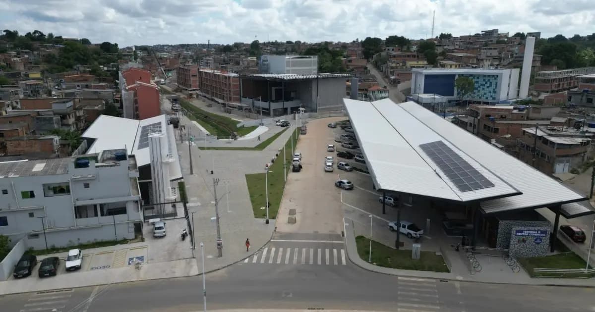 Vista do projeto Novo Mané Dendê no Subúrbio Ferroviário de Salvador