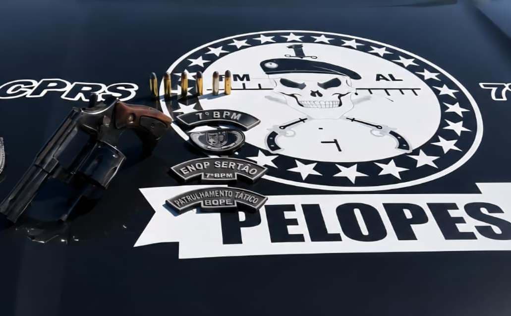 Viatura da Polícia Militar de Alagoas em operação no Sertão alagoano
