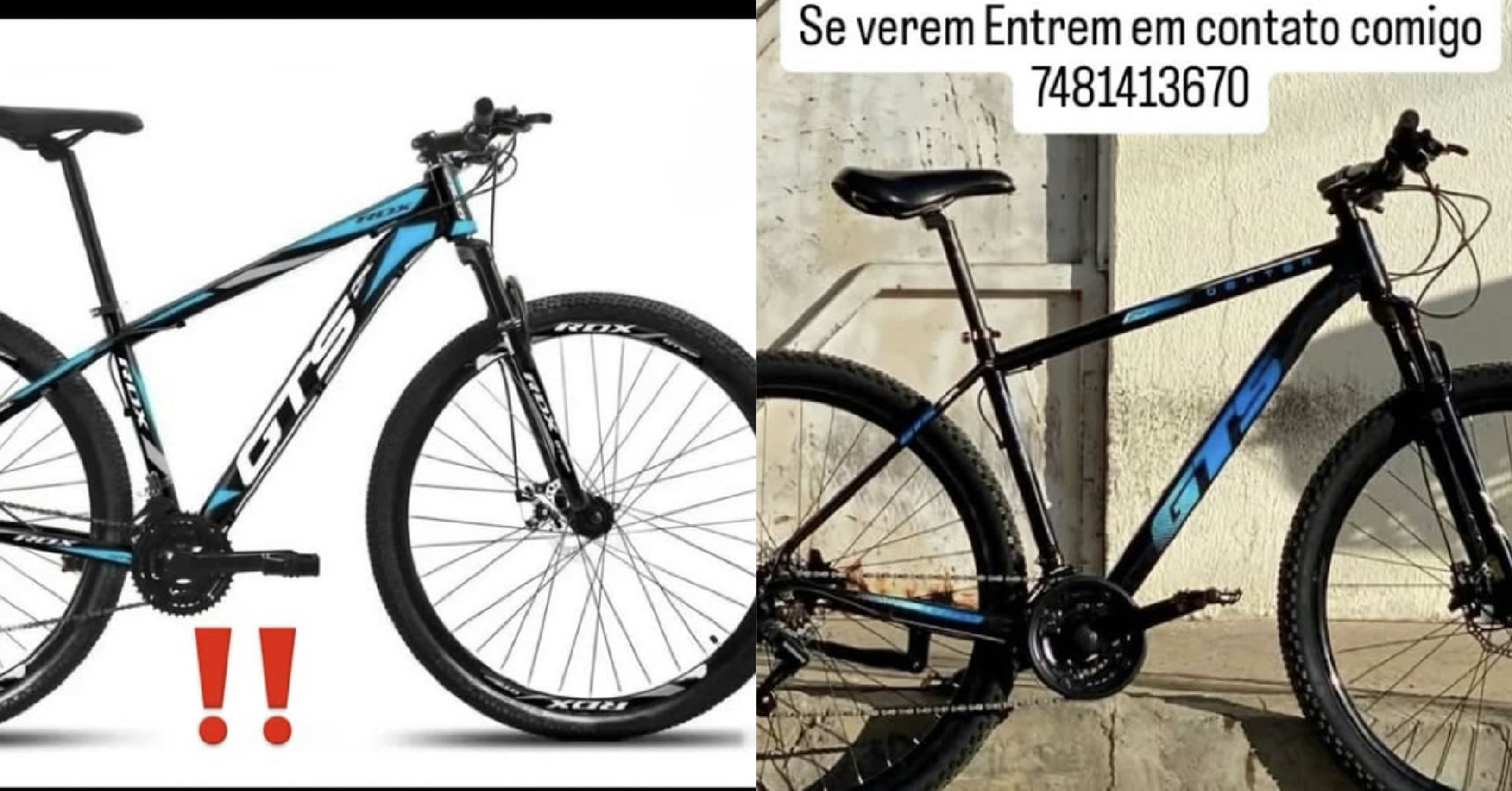 Bicicletas mountain bike estacionadas em área escolar