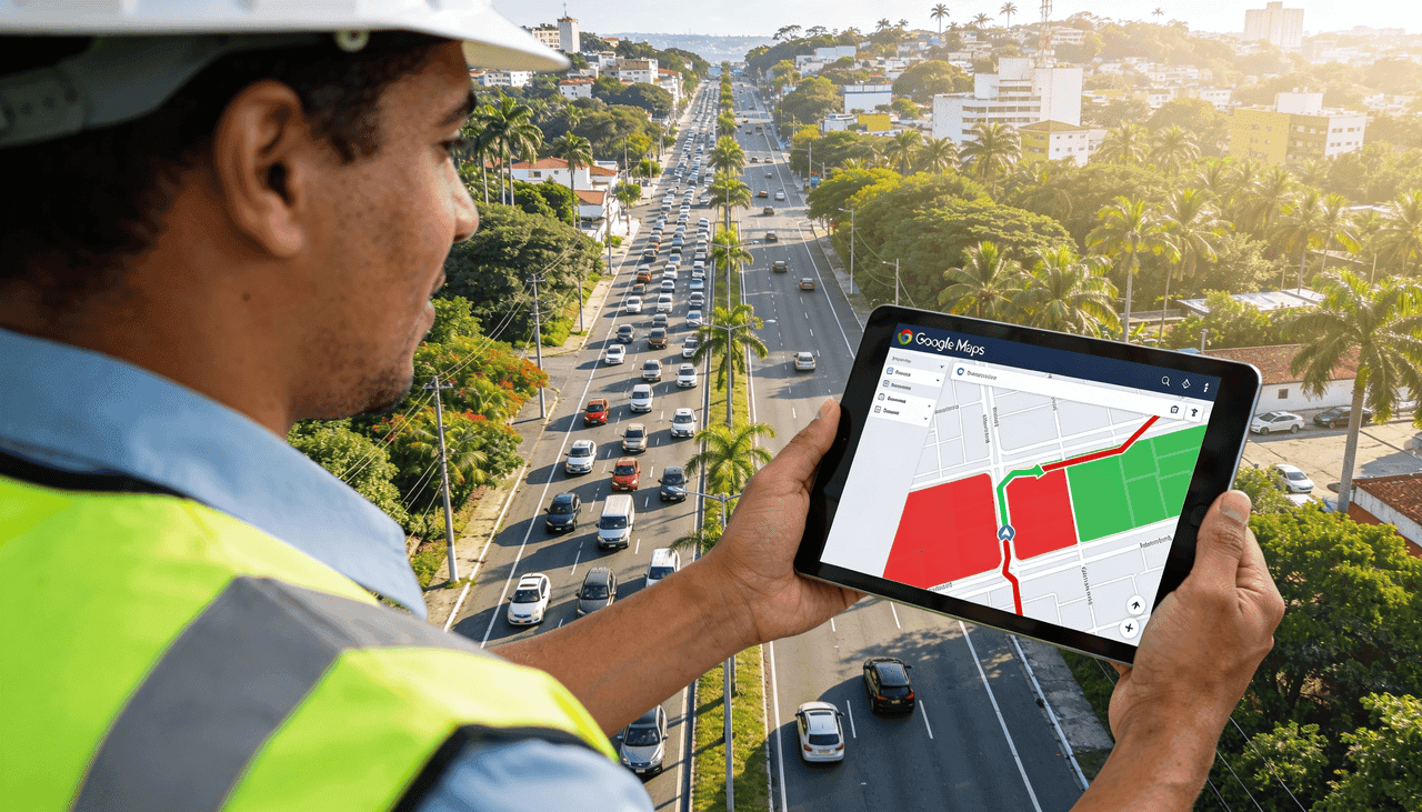 O mais incrível é que cada trajeto registrado no Maps vira informação valiosa para planejadores urbanos - (Imagem gerada por
inteligência artificial-GPT/Olhar Digital)