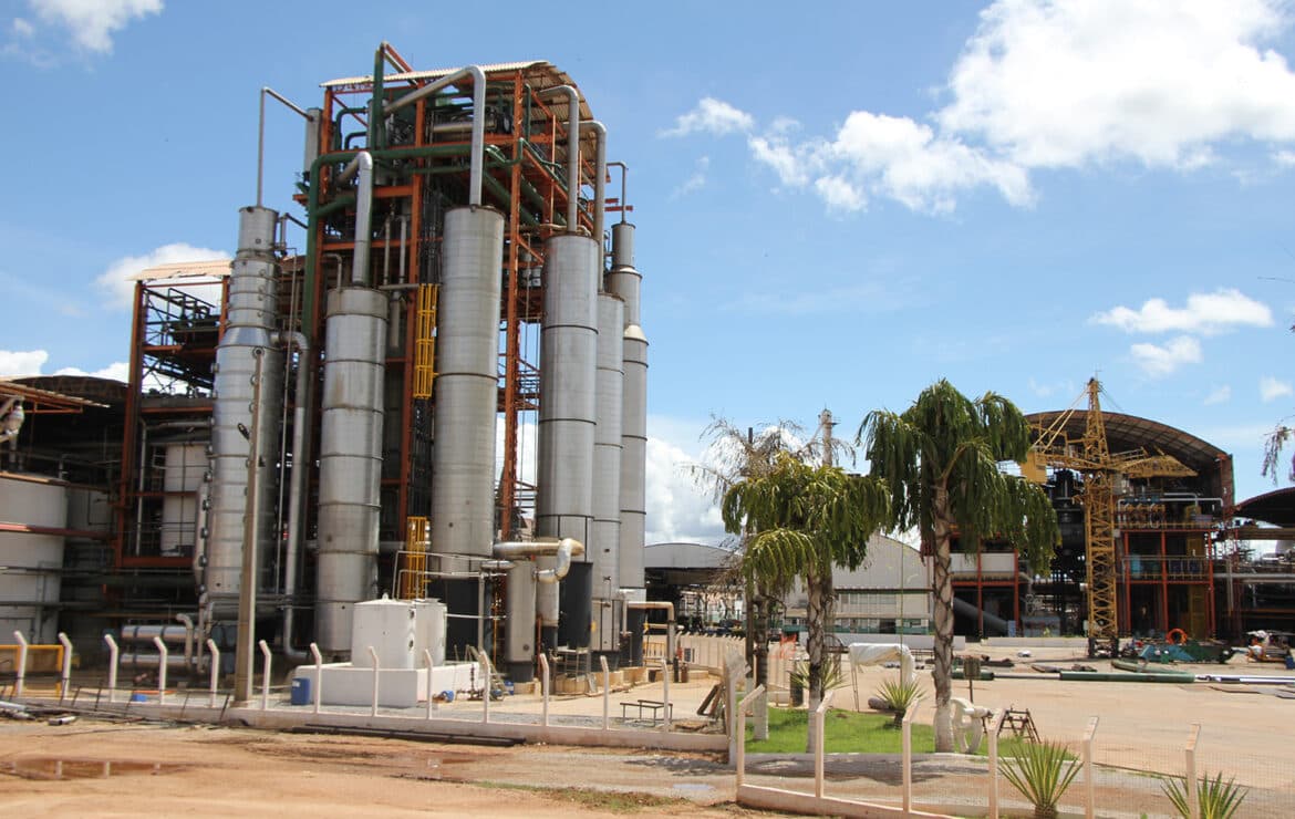 Plantação de cana-de-açúcar irrigada da Agrovale em Juazeiro, Bahia