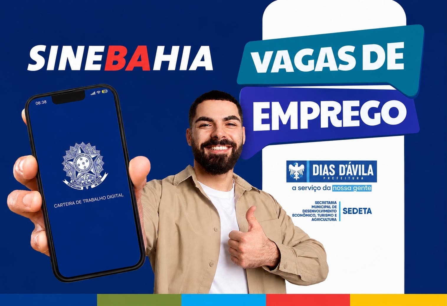 Fachada da unidade do SINEBAHIA em Dias d'Ávila