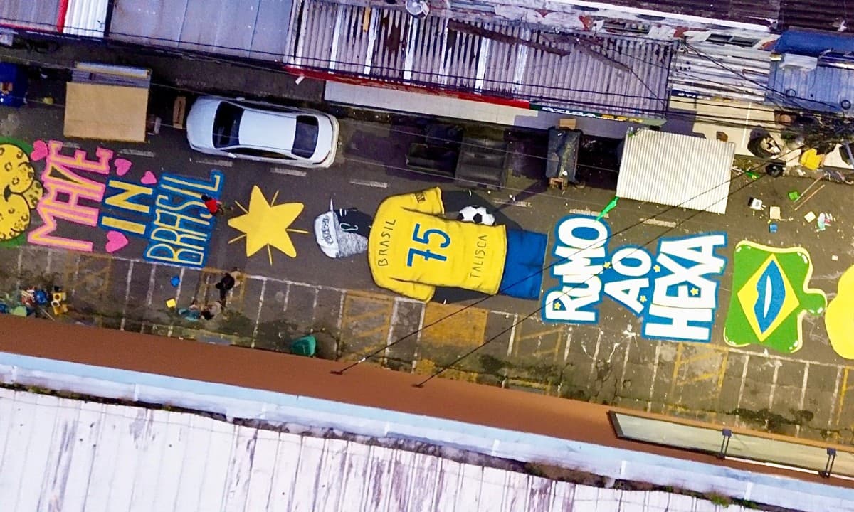 Comércio de rua em Feira de Santana durante jogo da Seleção Brasileira na Copa do Mundo