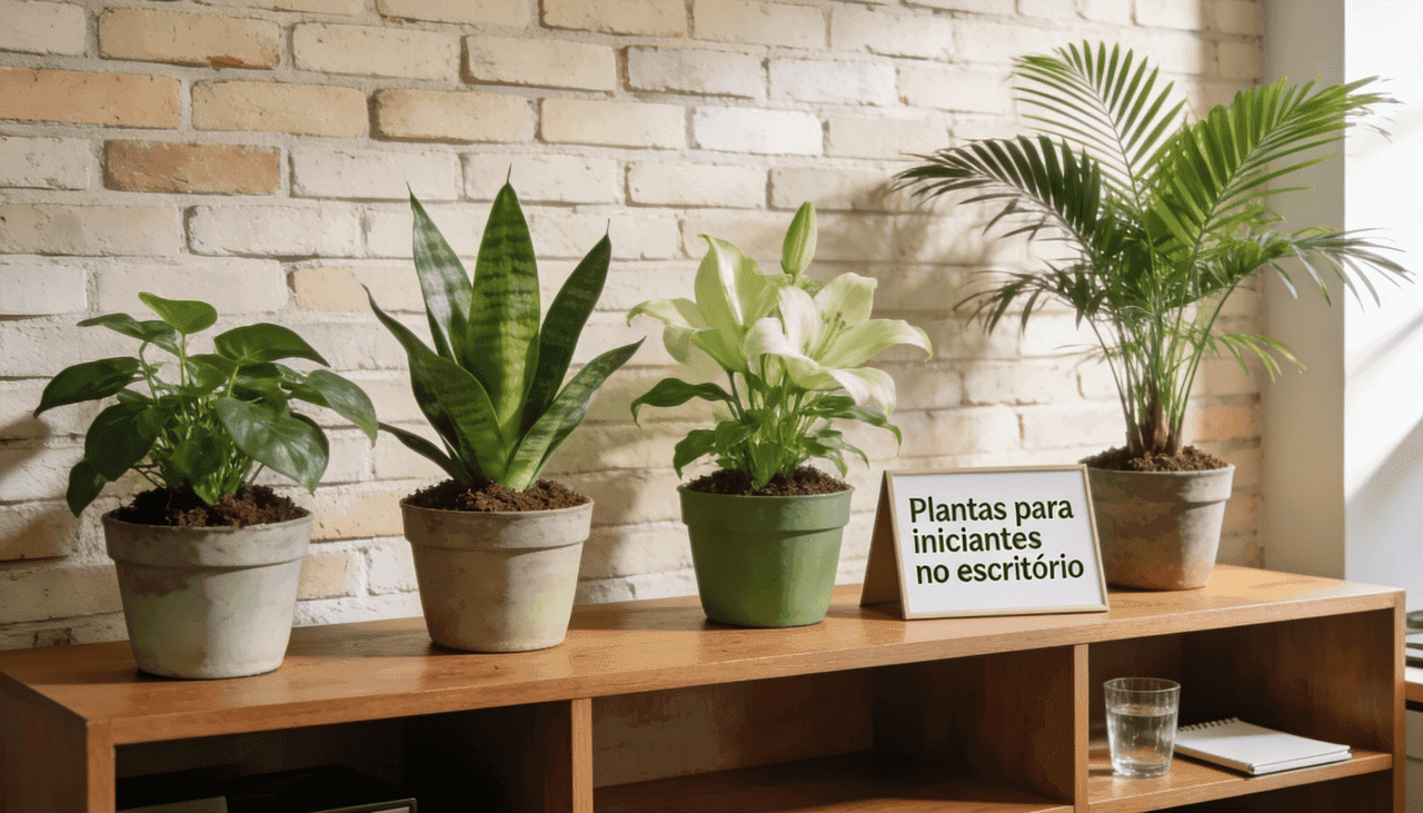 No dia a dia, plantas no ambiente de trabalho ajudam a criar uma atmosfera mais leve e acolhedora - (Imagem gerada por
inteligência artificial-GPT/Olhar Digital)