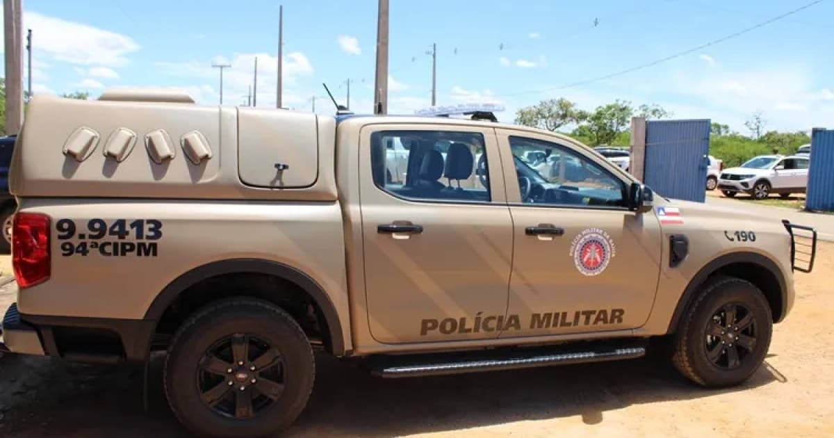 Viatura da Polícia Militar da Bahia em ação no interior do estado