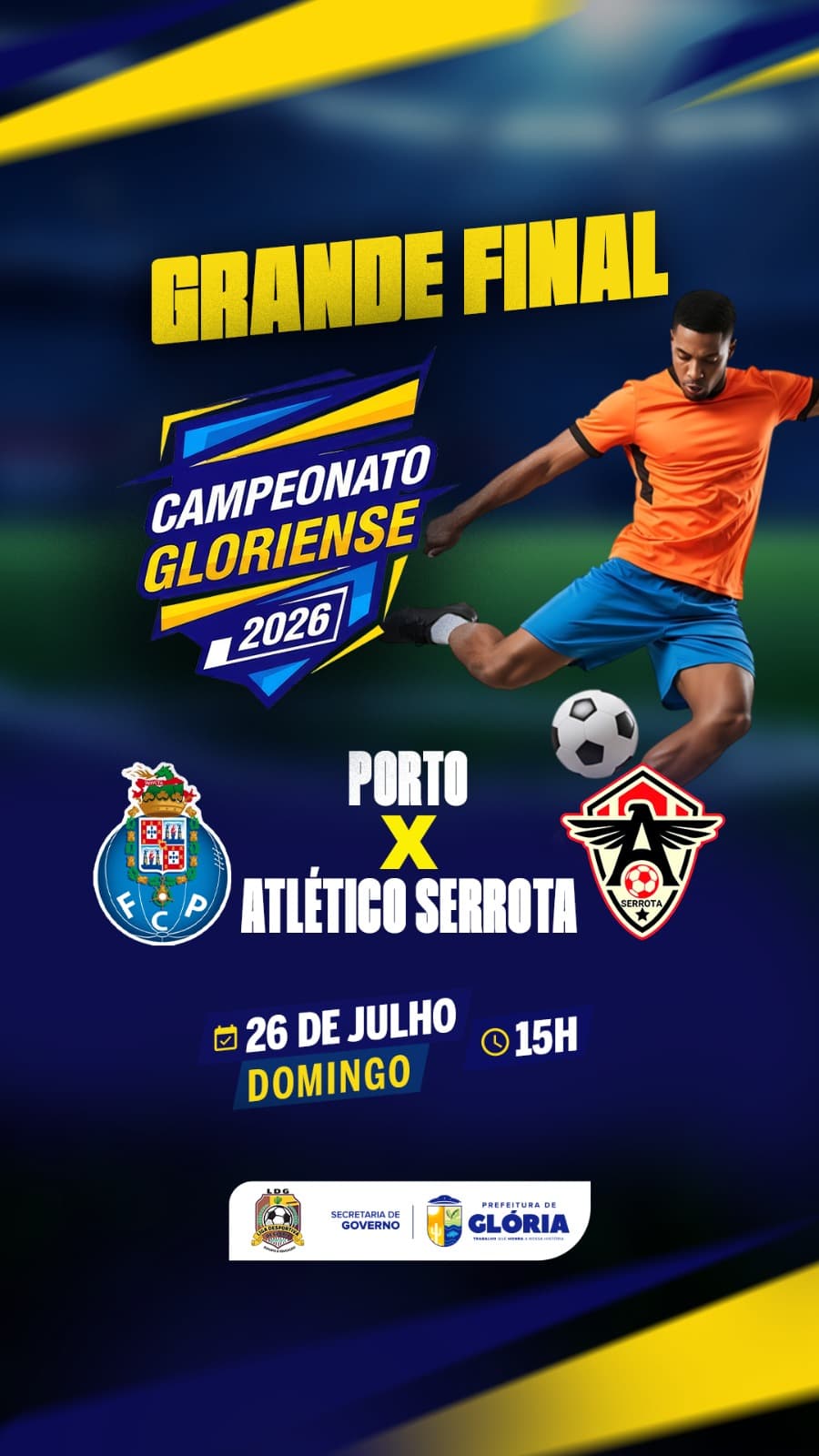 Final do Campeonato Gloriense 2026 acontece neste domingo, 26, na Quixaba