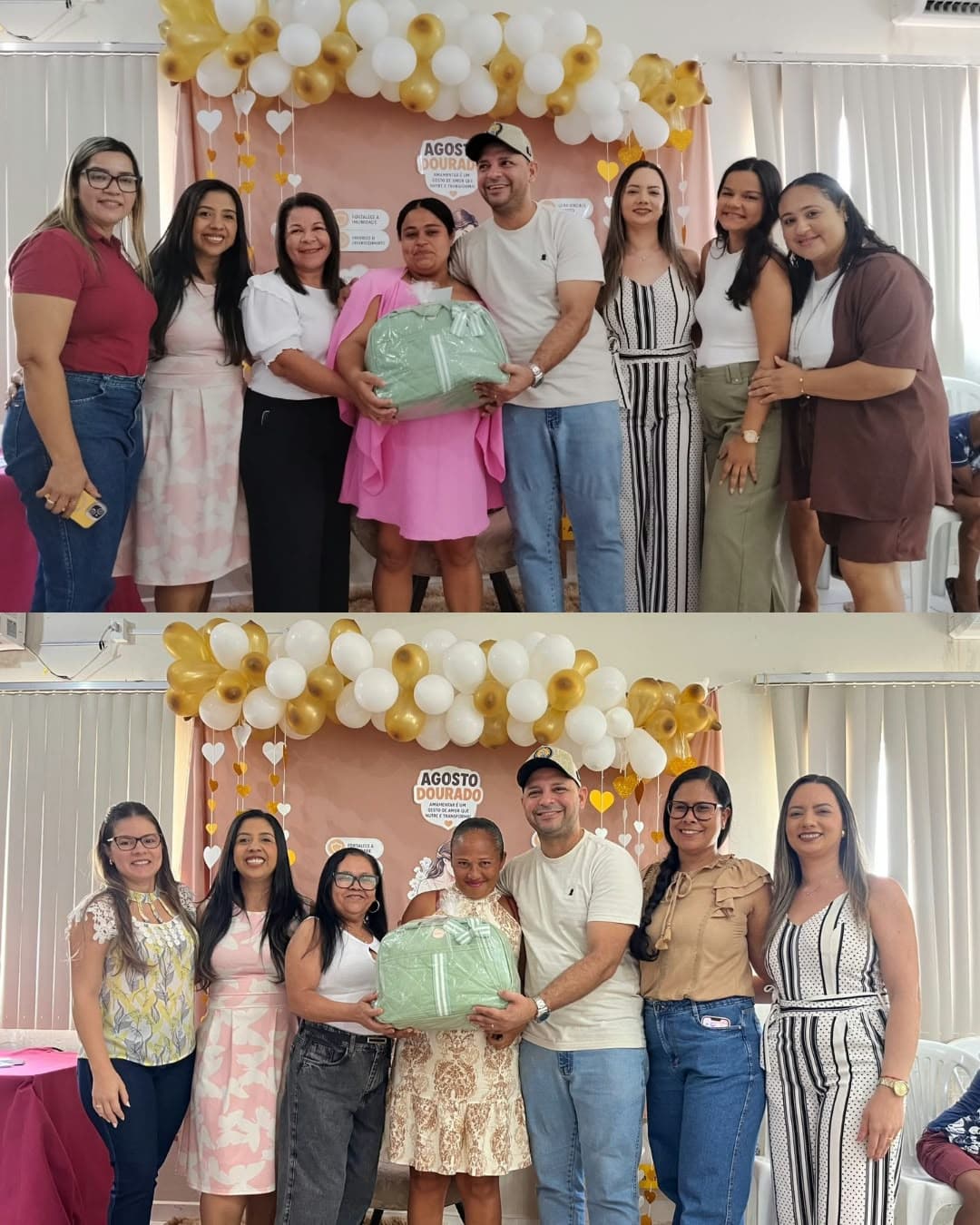 CRAS de Glória promove ação de acolhimento a gestantes no Agosto Dourado