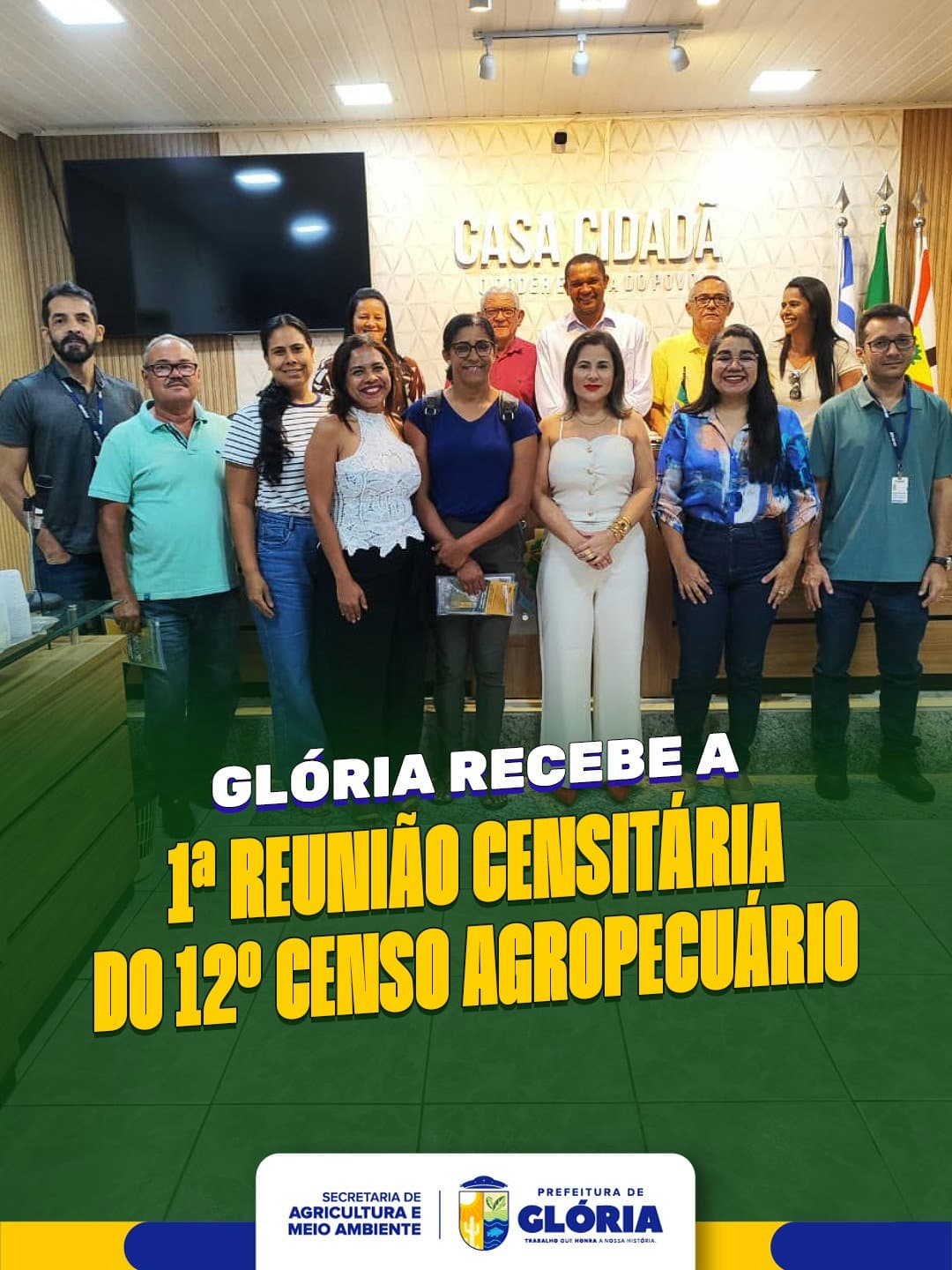 Glória sedia reunião de planejamento do 12º Censo Agropecuário