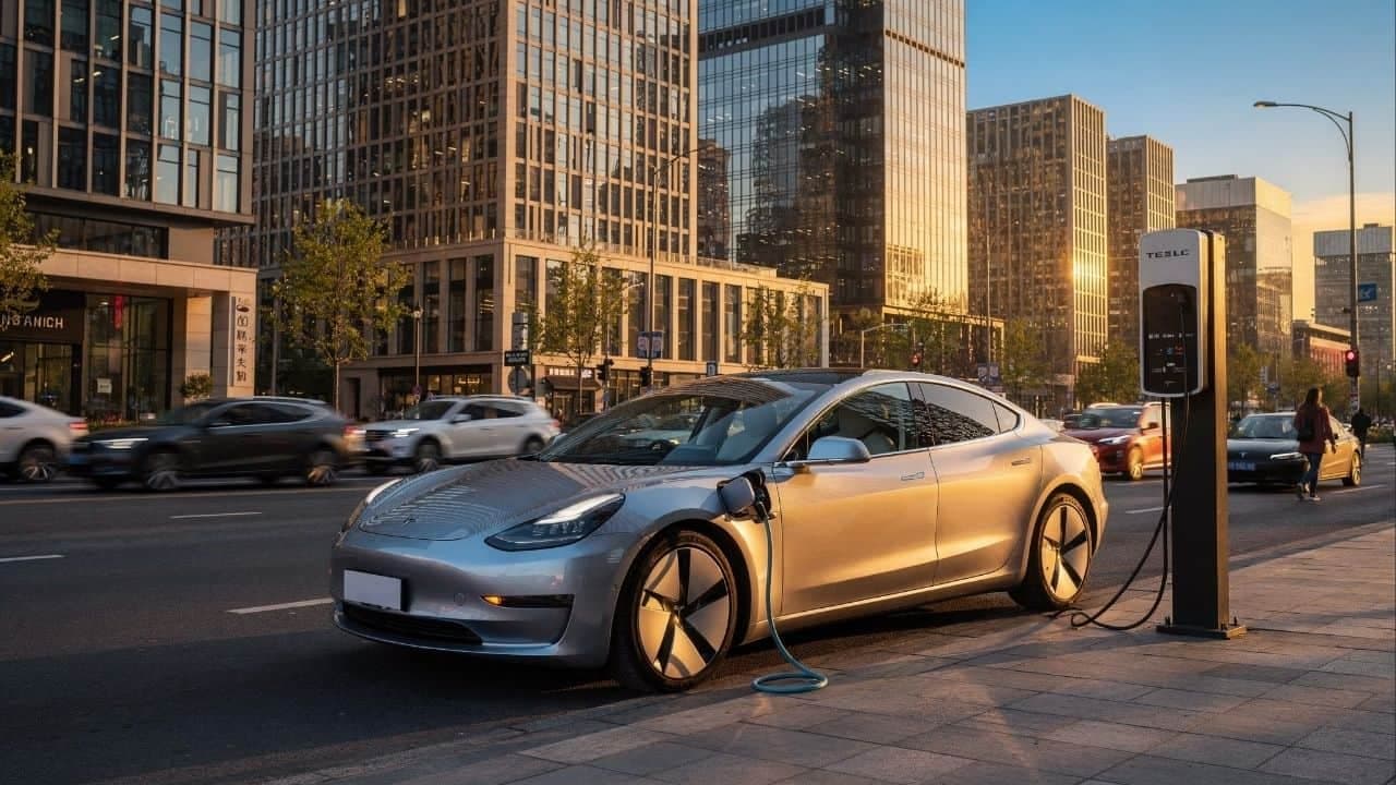 Mobilidade elétrica redefine o trânsito urbano e melhora a qualidade de vida – Imagem gerada por inteligência artificial. (ChatGPT/Olhar Digital)