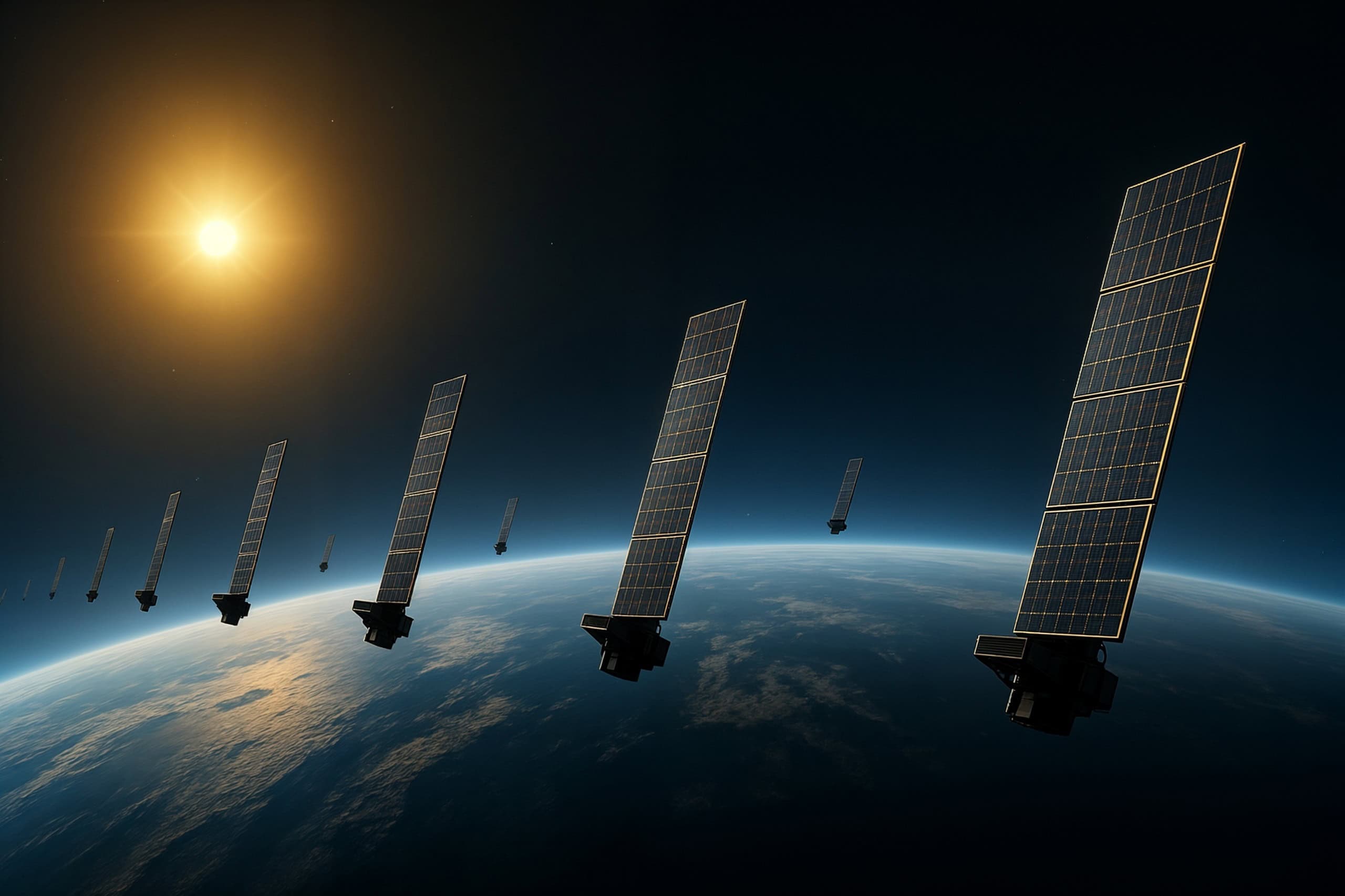 Starlink já tem inúmeros satélites em órbita (Imagem: xnk/Shutterstock)