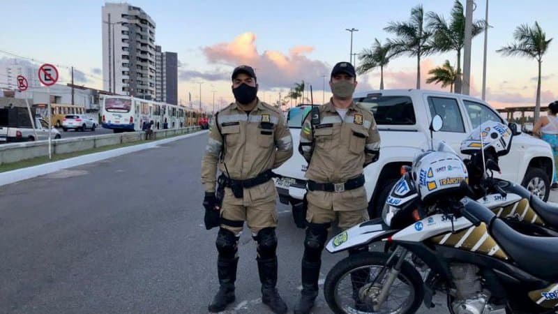 Obras do Complexo Viário Senadora Maria do Carmo Alves na Avenida Beira Mar em Aracaju