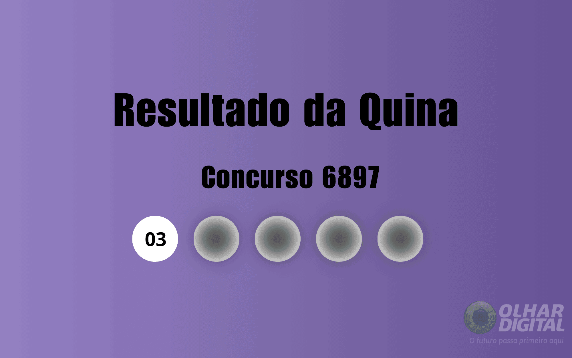 Veja na matéria os números sorteados do concurso 6897 da Quina (Imagem: Olhar Digital)