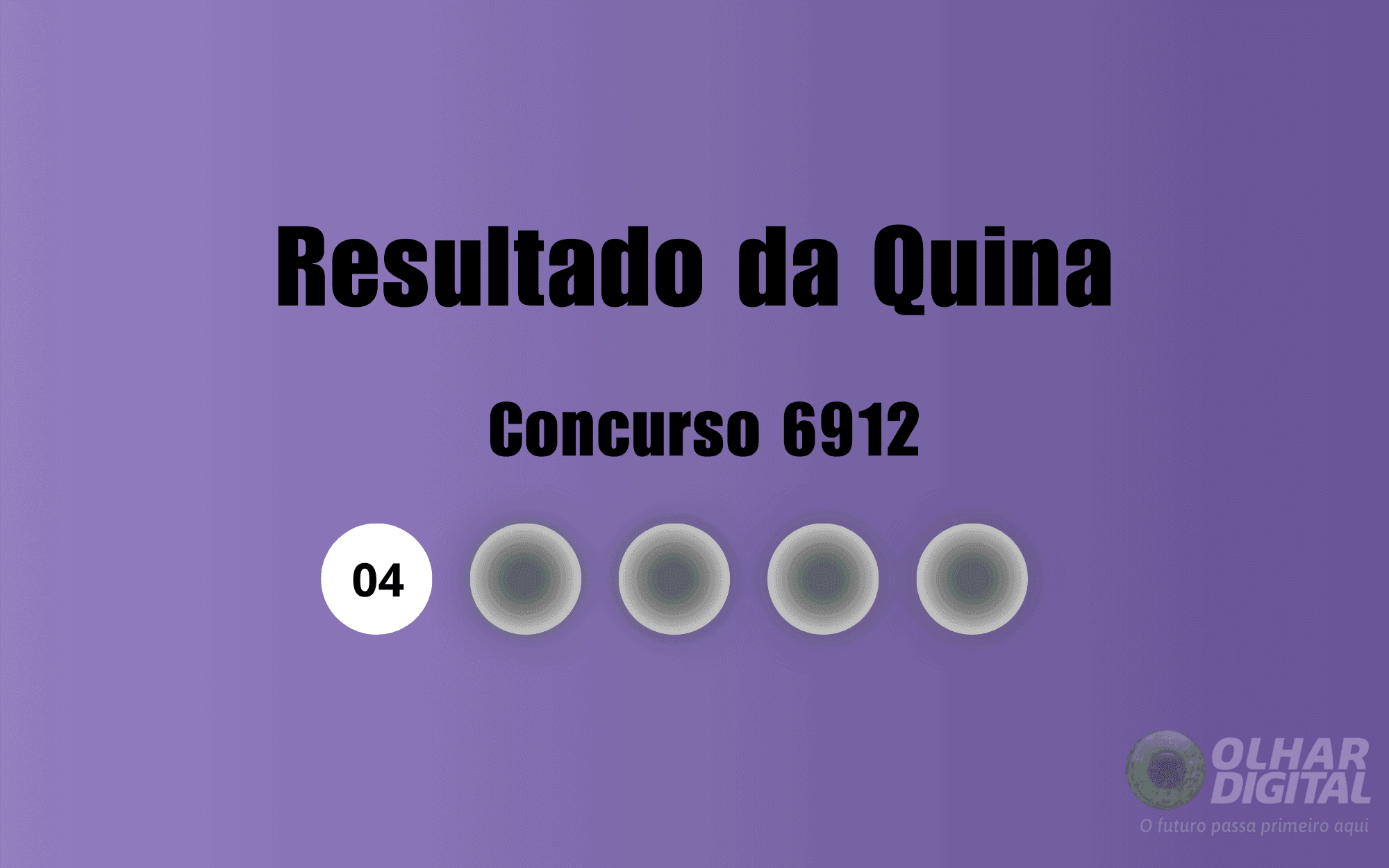 Veja na matéria os números sorteados do concurso 6912 da Quina (Imagem: Olhar Digital)