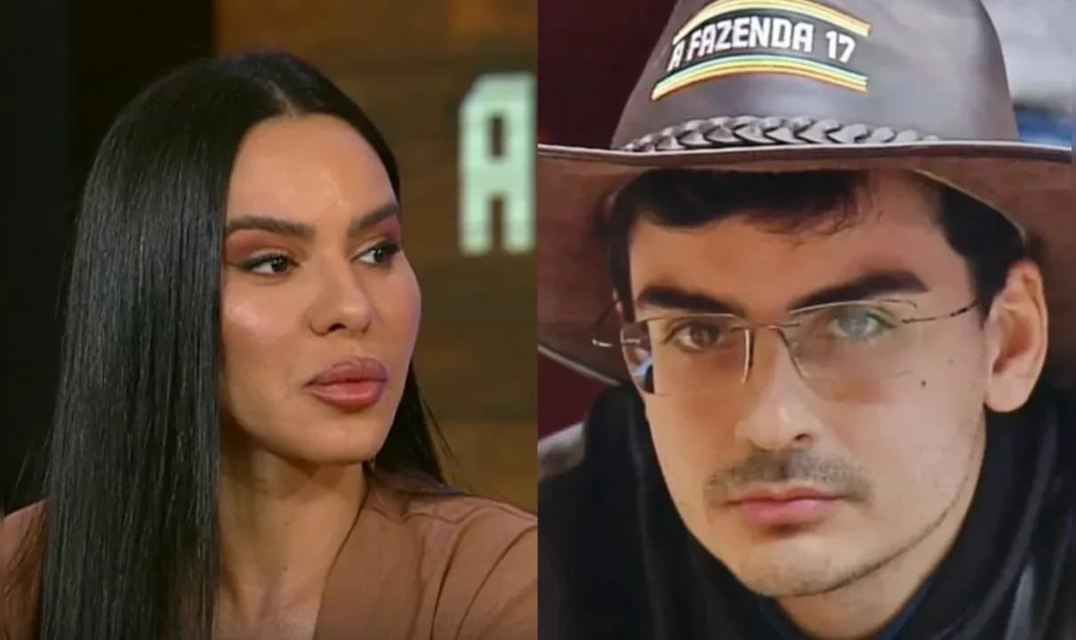 Eliminada da semana, cunhã revelou motivo para se afastar do jornalista.