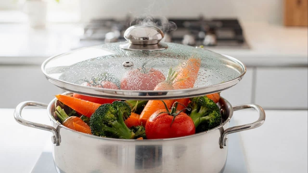 Métodos de cocção adequados preservam vitaminas e minerais essenciais nos alimentos - Imagem criada por inteligência artificial (ChatGPT / Olhar Digital)