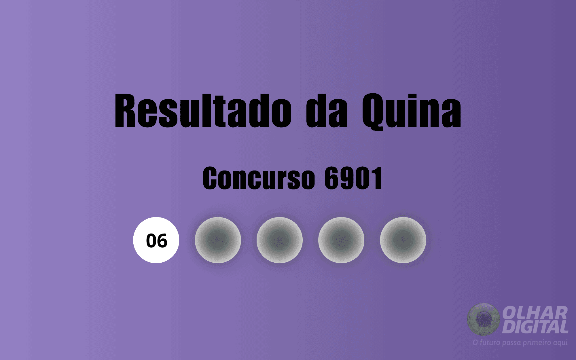 Veja na matéria os números sorteados do concurso 6901 da Quina (Imagem: Olhar Digital)