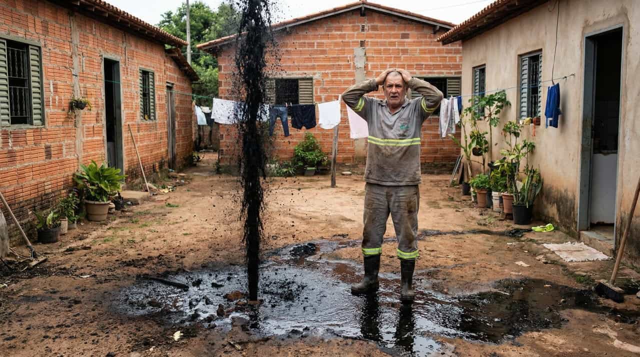 O que acontece com o pétroleo que você acha em sua casa - (Imagem gerada por inteligência artificial-ChatGPT/Olhar Digital)