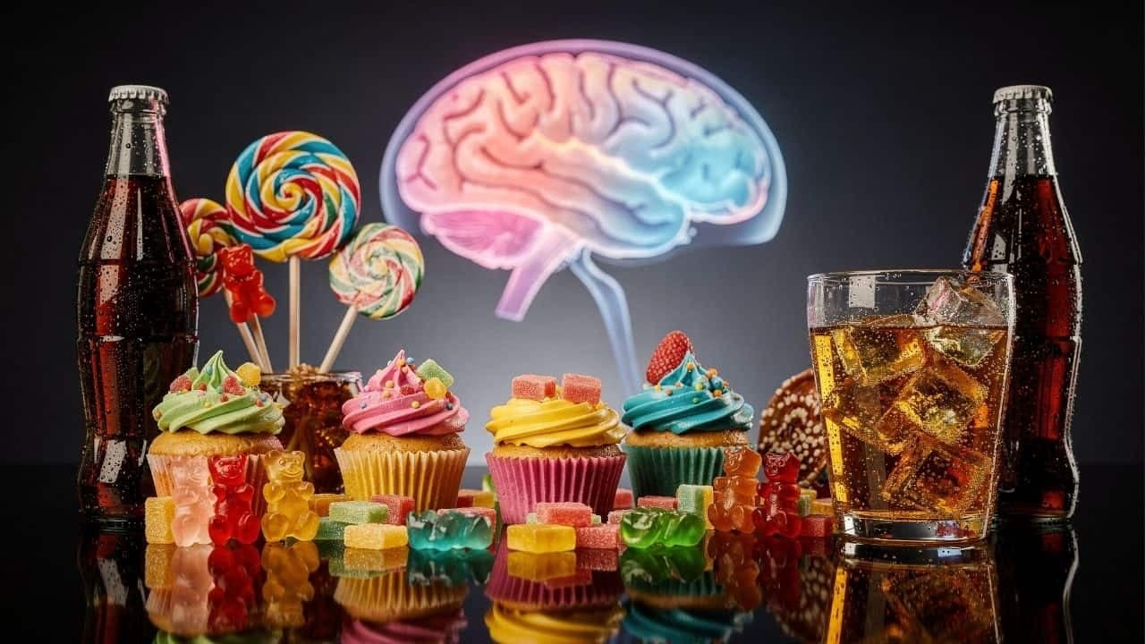 O consumo excessivo de açúcar altera a química cerebral e prejudica a memória - Imagem criada por inteligência artificial (ChatGPT / Olhar Digital)