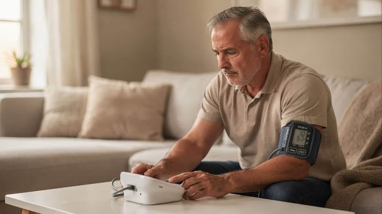 Novo consenso médico redefine hipertensão e alerta homens sobre riscos cardiovasculares silenciosos - Imagem criada por inteligência artificial (ChatGPT / Olhar Digital)