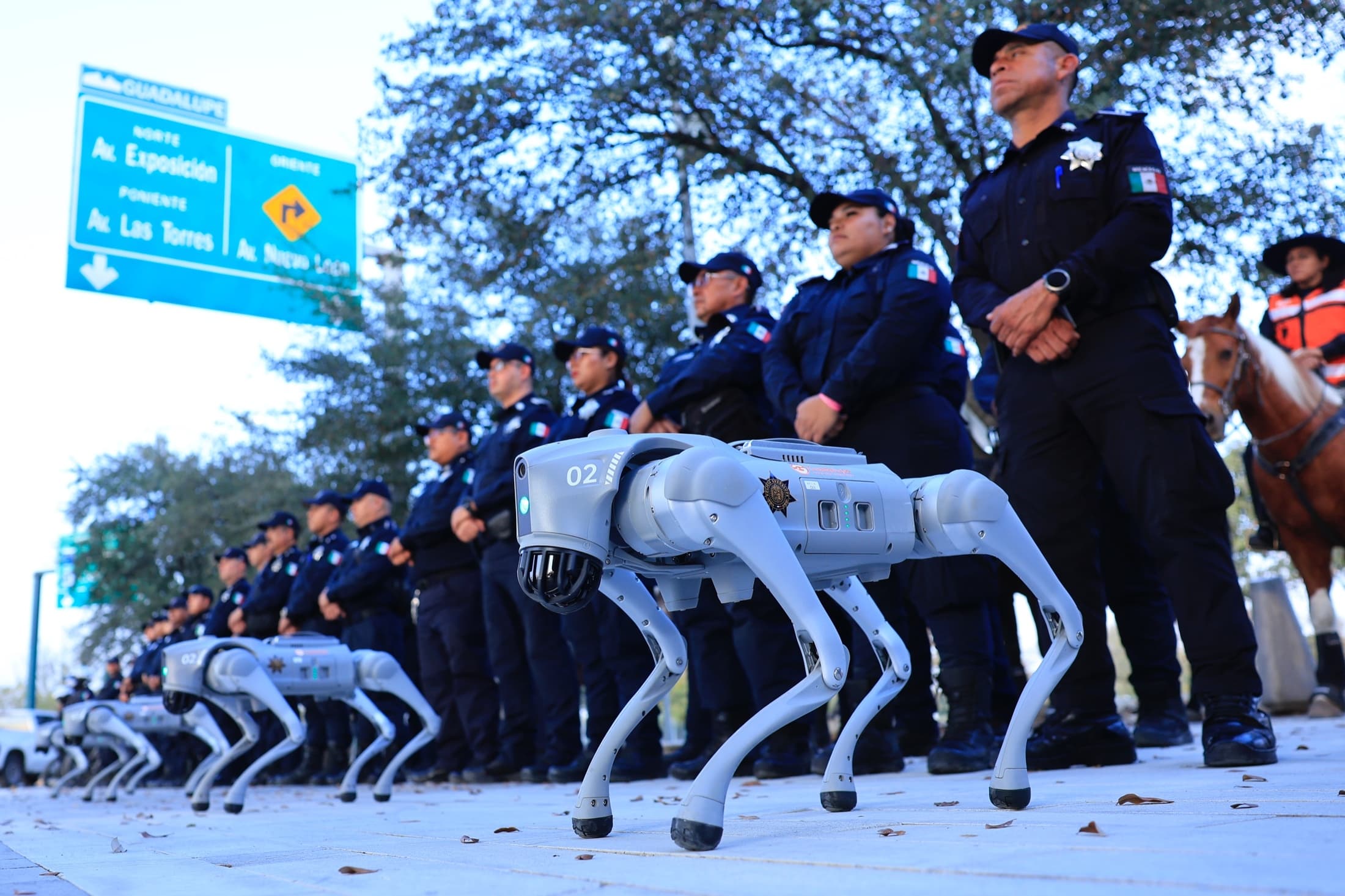 Cães-robôs são novidade de segurança em cidade que receberá jogos da Copa do Mundo 2026
(Imagem: Divulgação/Prefeitura de Guadalupe)