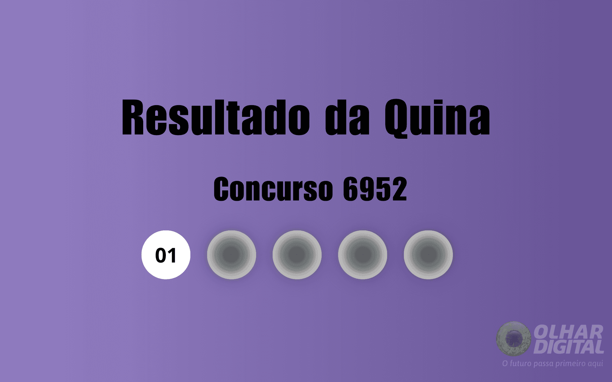 Veja na matéria os números sorteados do concurso 6952 da Quina (Imagem: Olhar Digital)