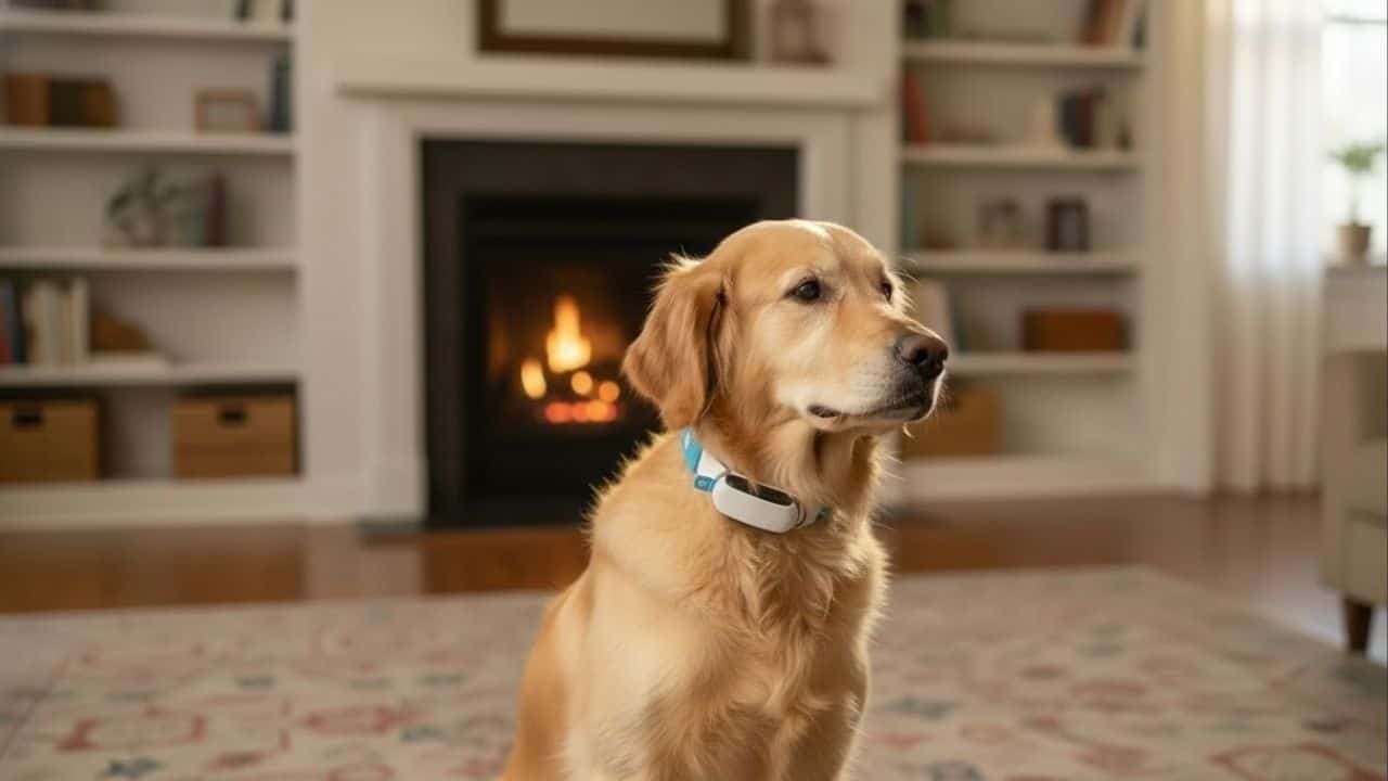 Coleira inteligente monitora saúde cardíaca de cães em tempo real - Créditos: Invoxia / Reprodução
