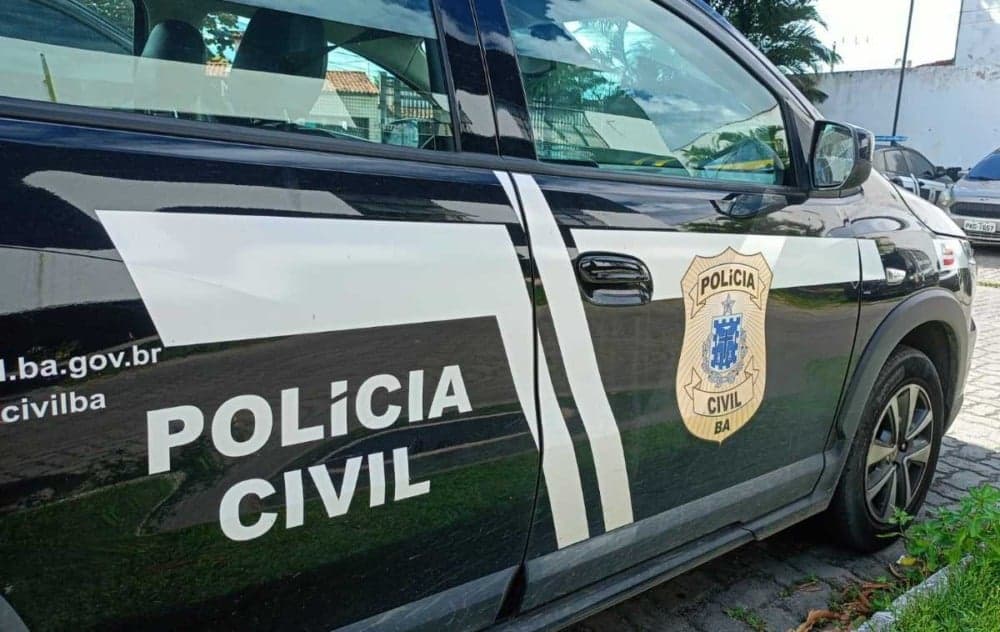 Viatura da Cipe Recôncavo durante operação policial na Bahia