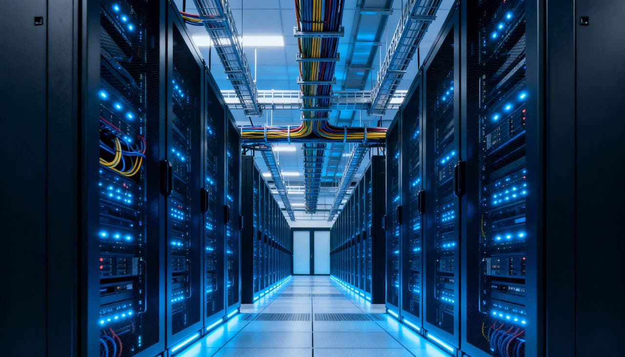 Os grandes data centers viraram hubs de interconexão, onde operadoras, empresas de streaming, bancos, e-commerces e serviços de IA