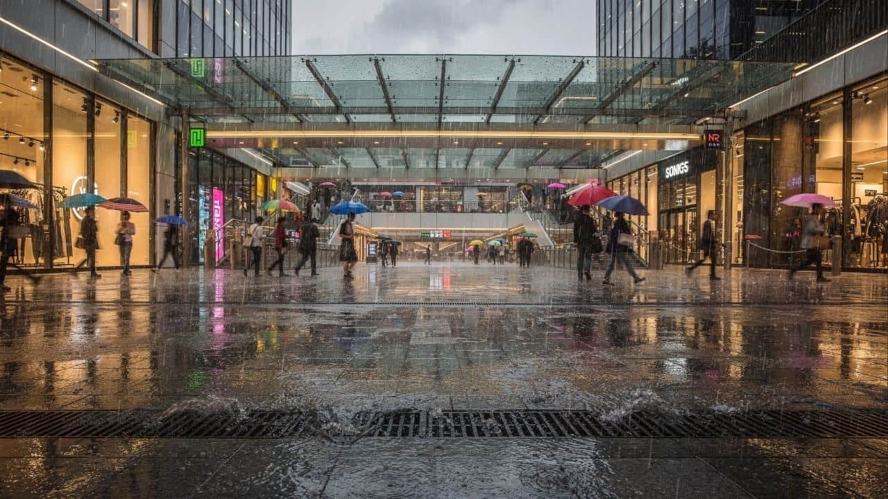 Logística e consumo se adaptam em cidades com regimes de chuva constante - Imagem criada por inteligência artificial (ChatGPT / Olhar Digital)