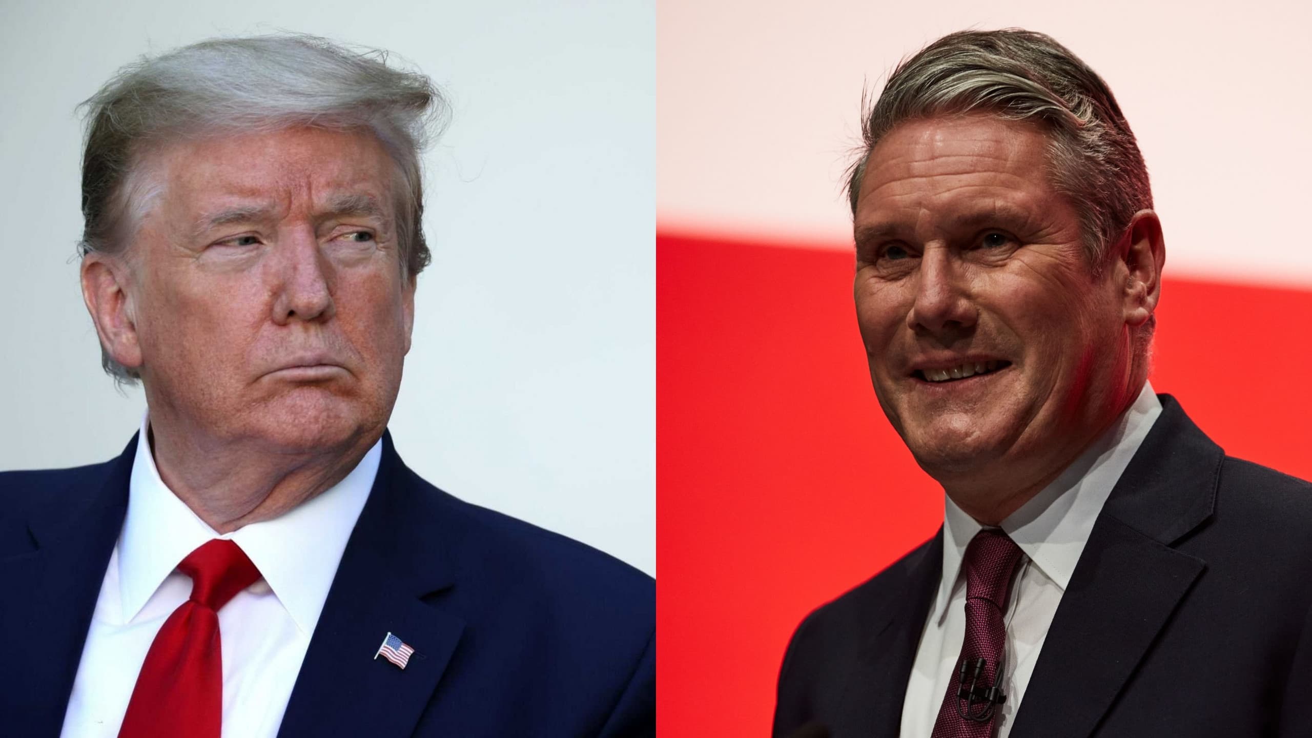 Presidente dos EUA, Donald Trump, e primeiro-ministro do Reino Unido, Keir Starmer (Imagem: Chip Somodevilla e Martin Suker - Shutterstock)