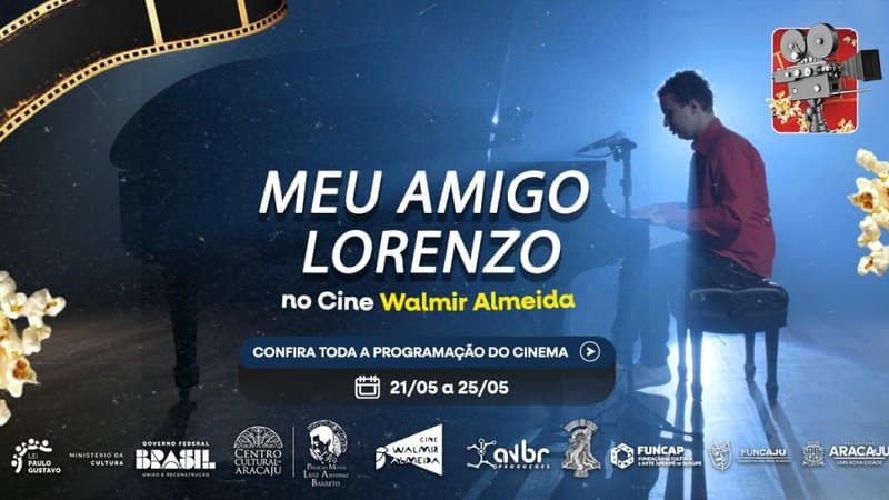 Fachada do Cine Walmir Almeida, no Centro Cultural Palácio-Museu Luiz Antônio Barreto, em Aracaju
