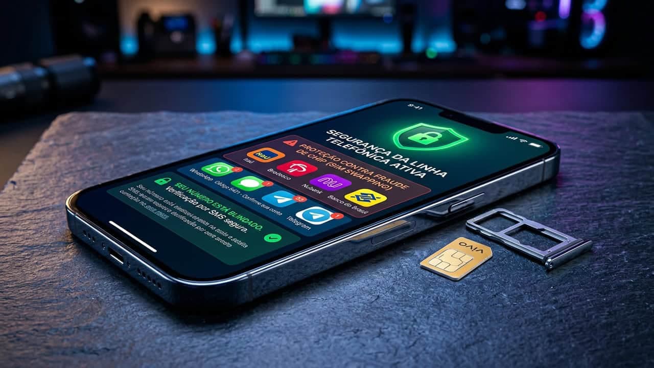 Ativar o PIN do chip protege a linha telefônica contra acessos. - Imagem criada por inteligência artificial (ChatGPT / Olhar Digital)
