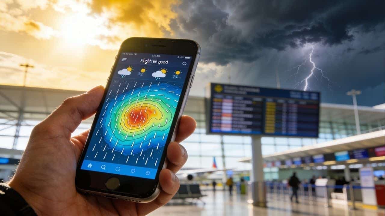 Planejamento climático garante férias seguras e evita tempestades extremas - Imagem criada por inteligência artificial (ChatGPT / Olhar Digital)